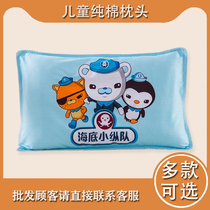 Childrens all-cotton pillow Primary school Childrens kindergarten baby CUHK child pillowcase universal pillowcase plus pillow core set