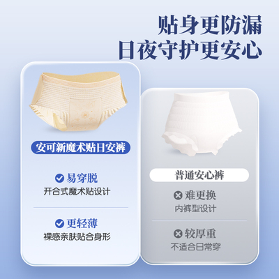 安睡裤产妇专用产后排恶露不用脱裤子魔术贴粘贴式日安裤女经期用