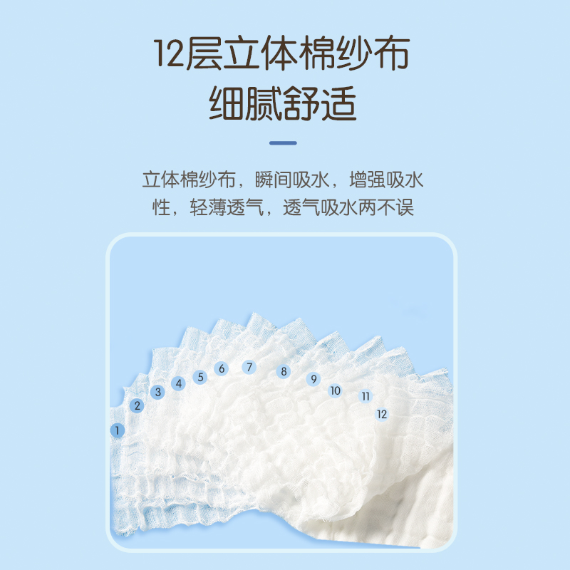 纱布尿布婴儿可洗纯棉尿戒子介子 安可新纱布尿布