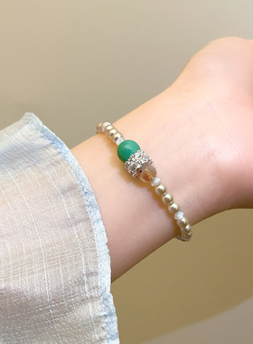 珍珠串珠手链轻奢小众精致高级感