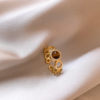 Golden tiger eye stone ring is niche, light luxury and high-end