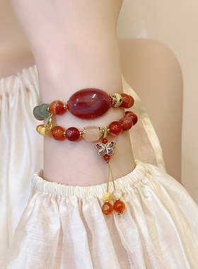 新中式蝴蝶手串高级感手绳