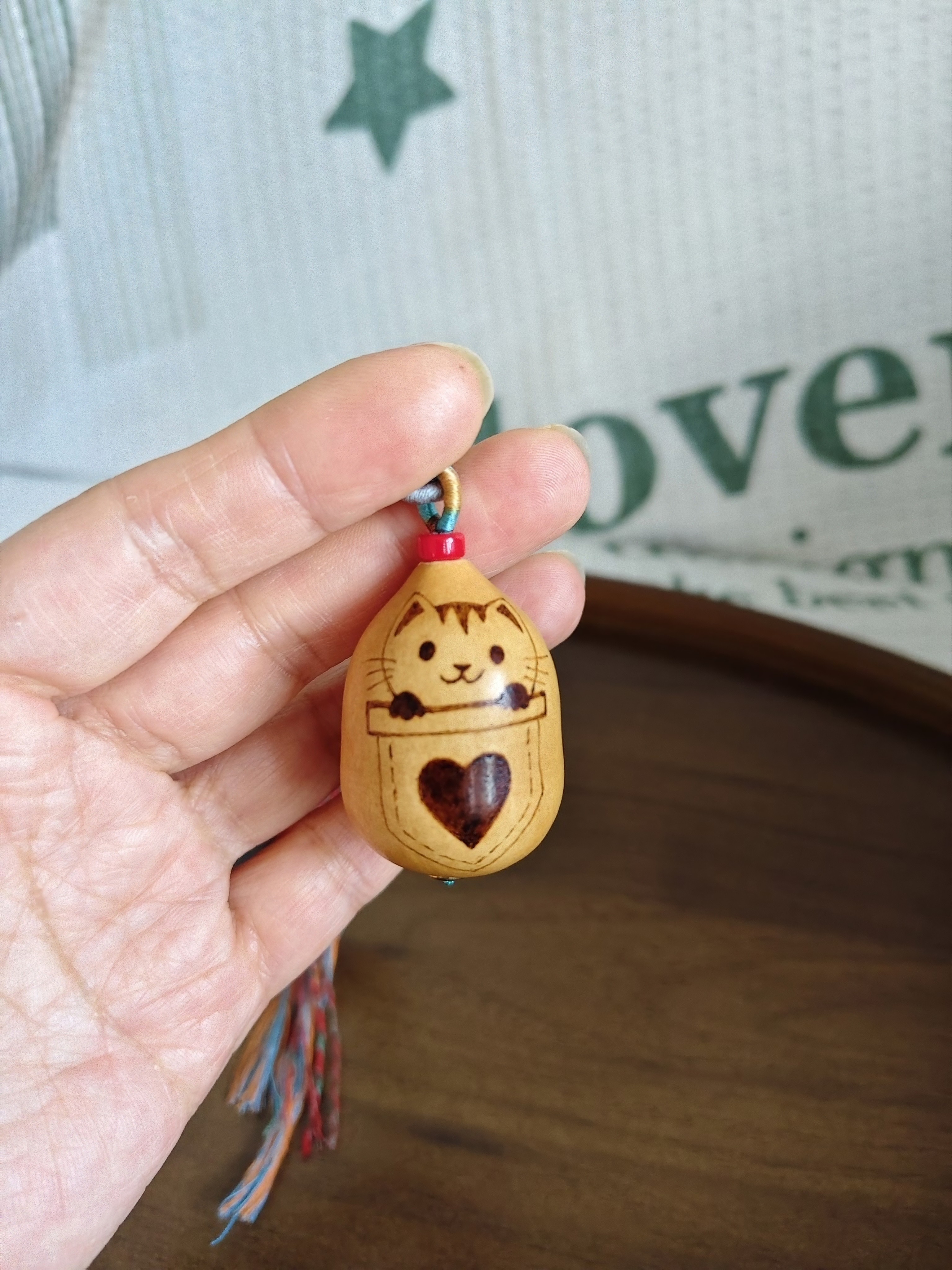 天然葫芦挂件原创手机饰品挂件挂饰烙刻小猫猴头屁桃葫芦星星挂件,淘宝优惠券,粉丝福利购,淘宝优惠卷