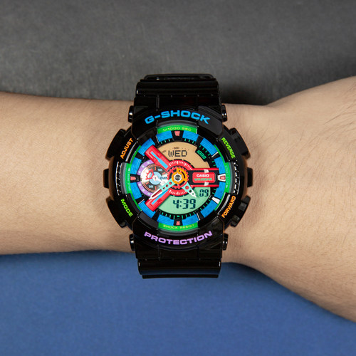 卡西欧G-SHOCK手表男黑金GA-110GB-1A/1B黑武士限量防水运动男表 - 图0