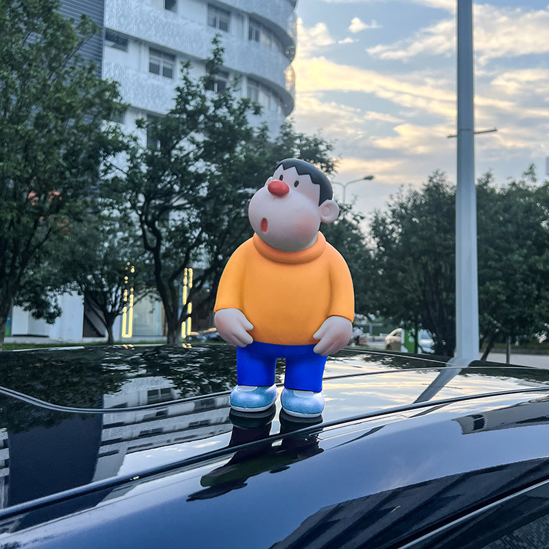 胖虎车载摆件2026新款可爱汽车中控台装饰车内车顶车尾饰品男女士,淘宝优惠券,粉丝福利购,淘宝优惠卷