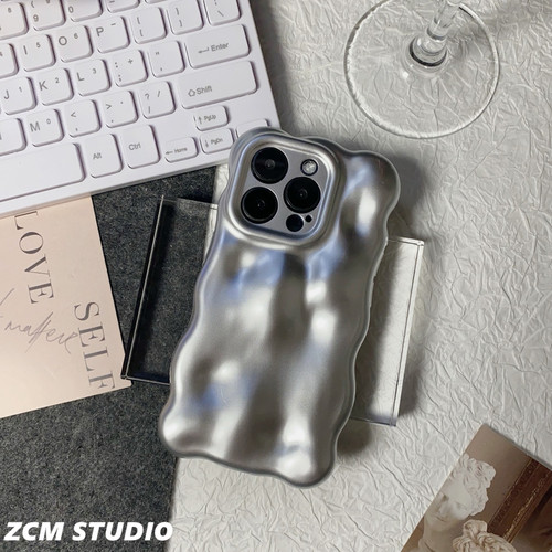 简约纯色适用iphone17promax手机壳苹果15plus高级ins风陨石12小众个性16硅胶软壳14pro全包防摔13promax日韩 - 图0