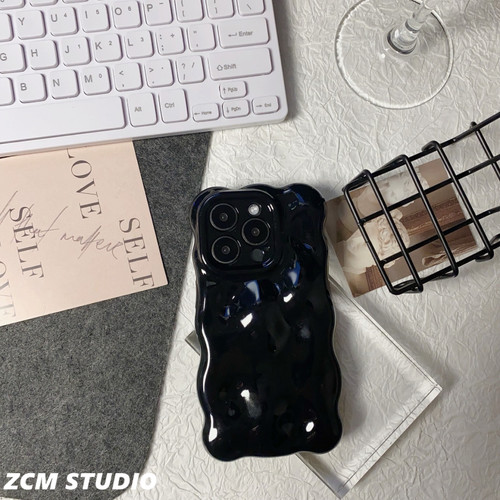 简约纯色适用iphone17promax手机壳苹果15plus高级ins风陨石12小众个性16硅胶软壳14pro全包防摔13promax日韩 - 图1