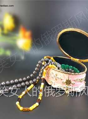 俄罗斯珠宝首饰盒精美金边大号