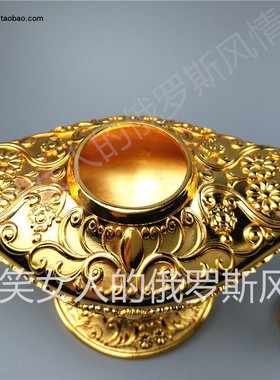 特价TR-020俄罗斯锡金属装饰摆件桌面摆件大号全金色可做香薰灯