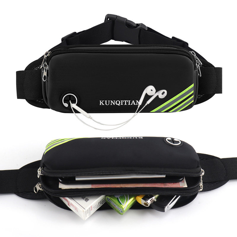 Running waist bag men and women sports mobile phone bag small belt bag marathon fitness equipment multi-functional waterproof cycling bag
