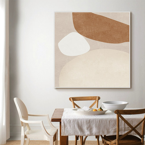 抽象几何餐厅装饰画现代简约玄关书房背景墙挂画高档正方形客厅画 - 图2