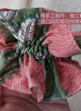原创手工自制进口纯棉布大肠发圈