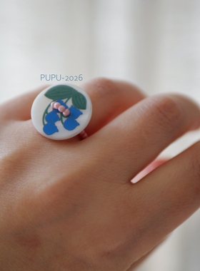 PUPU制物｜铃兰｜原创软戒指小众法式清新度假简约百搭汉服古风