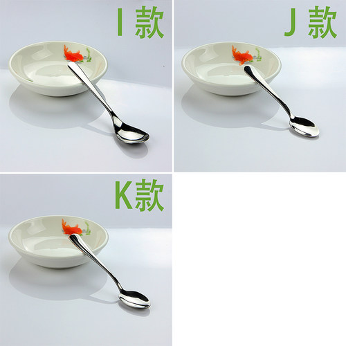 不锈钢小勺咖啡勺子甜品勺调料勺子雪糕勺小调羹创意可爱搅拌勺 - 图2