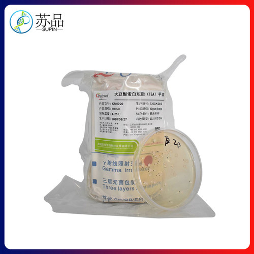 胰酪大豆胨琼脂（TSA）平皿即用型平板 90mm空气沉降菌检测 - 图1