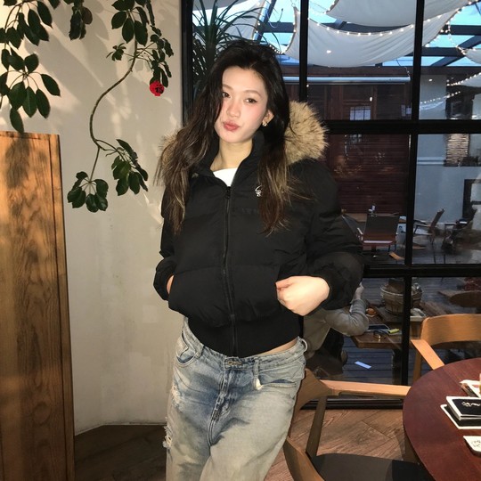 American retro hottie slimming waist down jacket for women