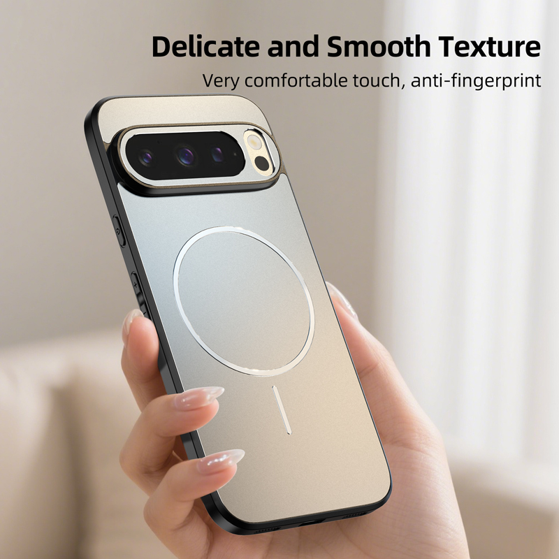 适用谷歌Pixel 10pro XL手机壳肤感磨砂磁吸简约商务个性创意9A/8A/7A防摔男女款保护套潮 - 图0