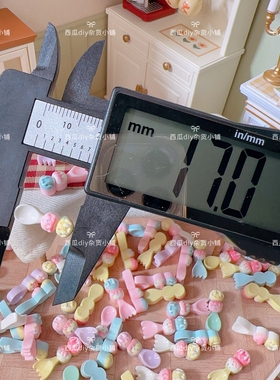 仿真迷你冰淇淋球勺子叉子树脂配件食玩DIY场景创意冰箱贴发夹材