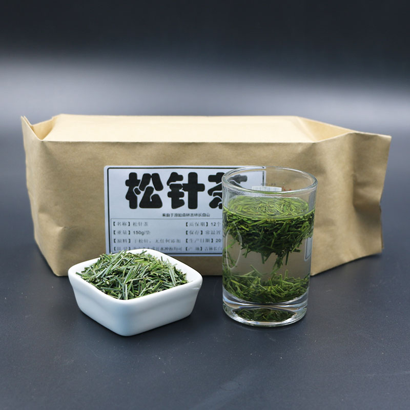 长白山野生松针茶松叶茶松毛茶东北五针松茶马尾松针150g - 图1