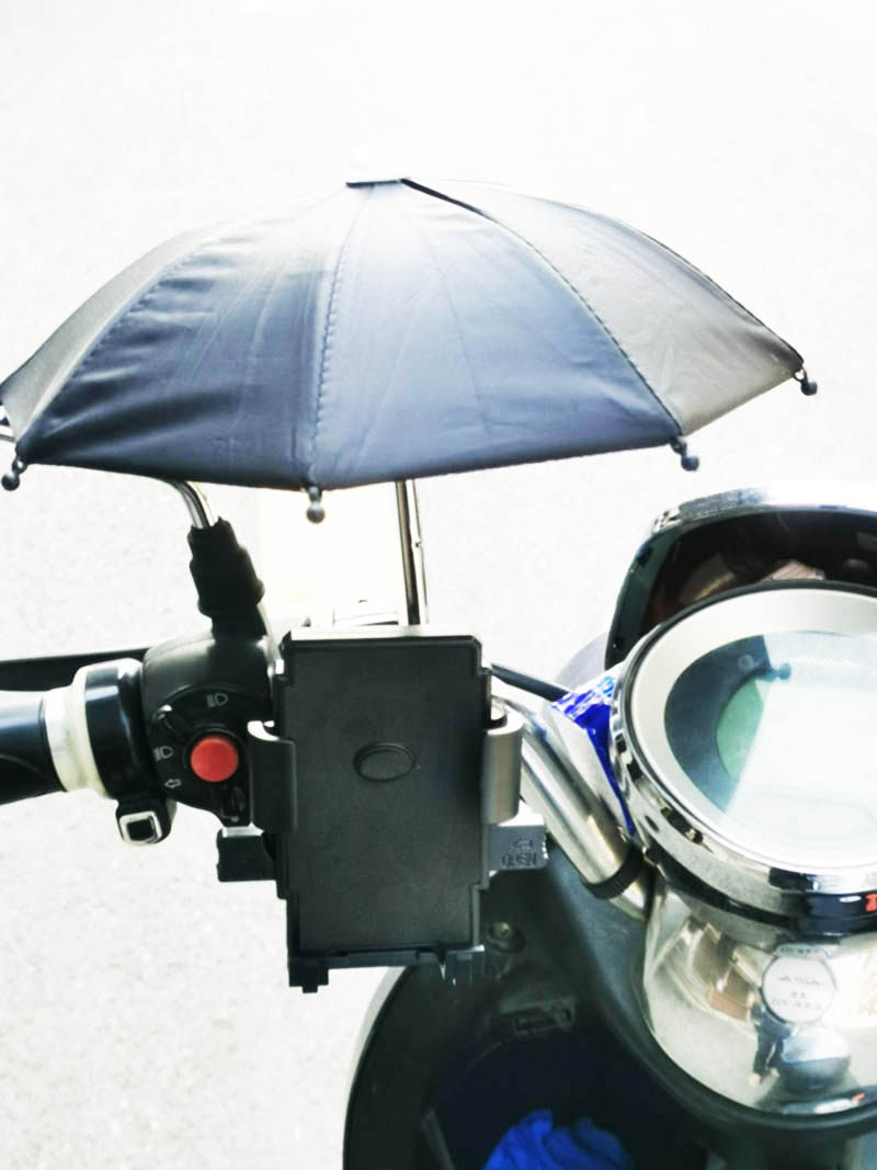 电动车防晒 小雨伞手机支架摩托车机车小伞外卖导航支架遮阳防水,淘宝优惠券,粉丝福利购,淘宝优惠卷