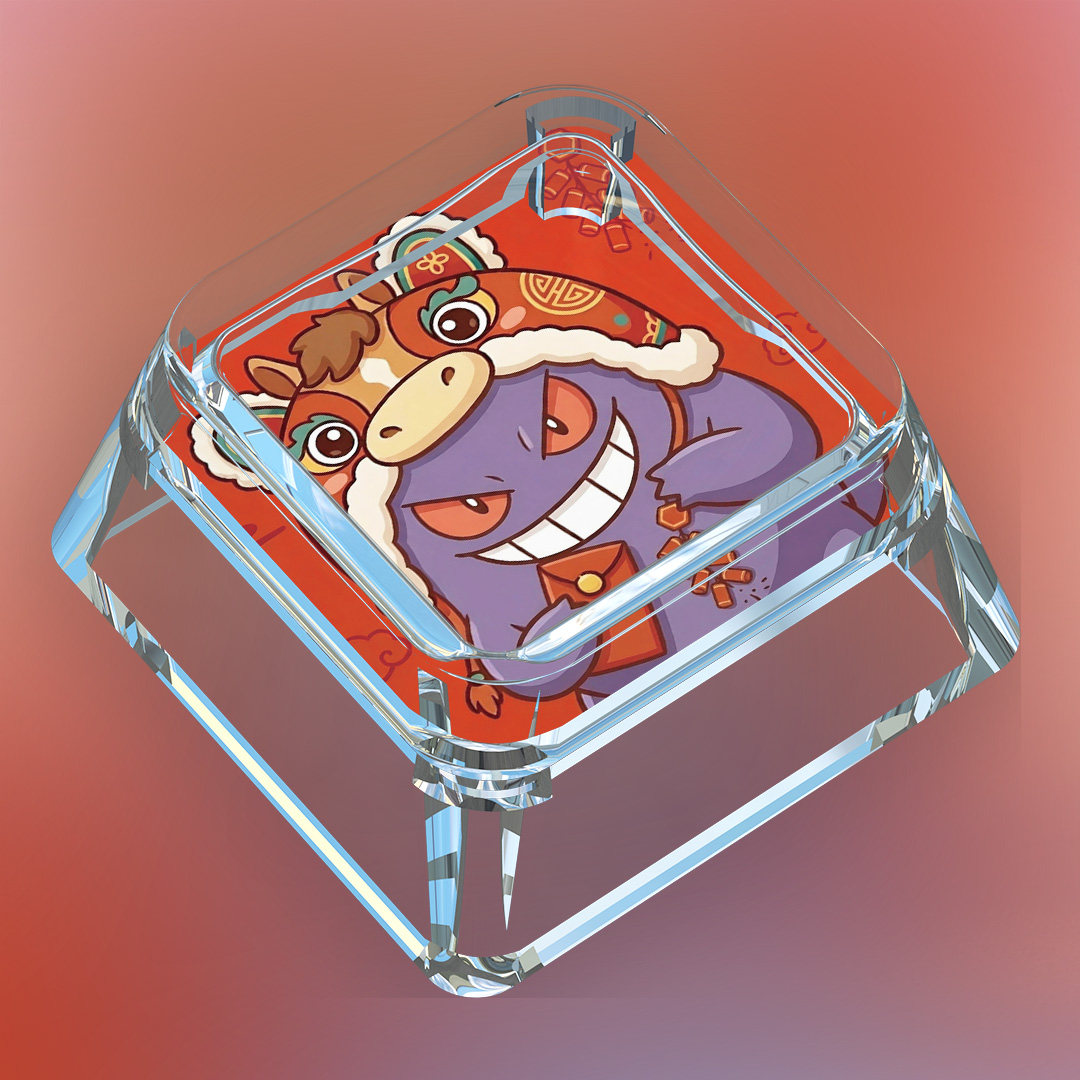 黑神话宝可梦键帽单个卡通可爱皮卡丘耿鬼新年可达鸭机械键盘键帽,淘宝优惠券,粉丝福利购,淘宝优惠卷