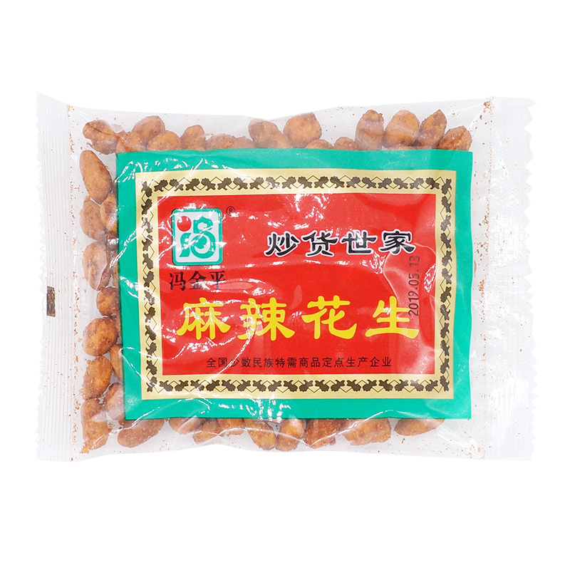 冯金平麻辣琥珀花生125g*20袋五香香酥皮花生仁花生米零食包邮-图2