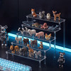 Blind box display rack, office doll storage desktop rack, Pop Mart acrylic storage rack, step rack display cabinet