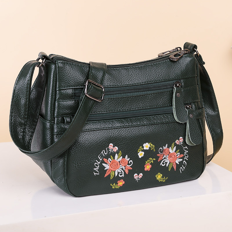 真皮牛皮软皮女包2023新款单肩斜挎包女包百搭大容量中年妈妈包潮,淘宝优惠券,粉丝福利购,淘宝优惠卷