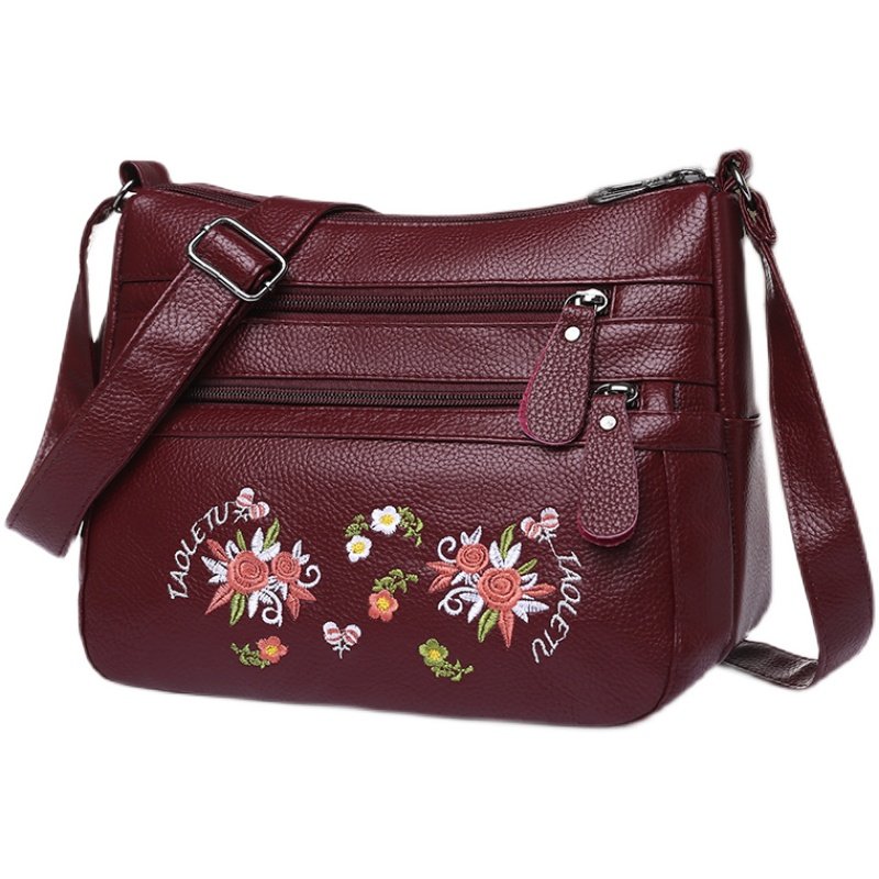 真皮牛皮软皮女包2023新款单肩斜挎包女包百搭大容量中年妈妈包潮,淘宝优惠券,粉丝福利购,淘宝优惠卷