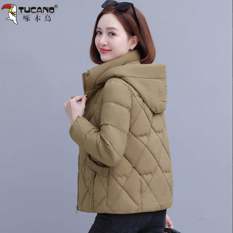 啄木鸟棉衣女款爆款2024新款中年妈妈冬装时尚小棉袄短款棉服外套,淘宝优惠券,粉丝福利购,淘宝优惠卷