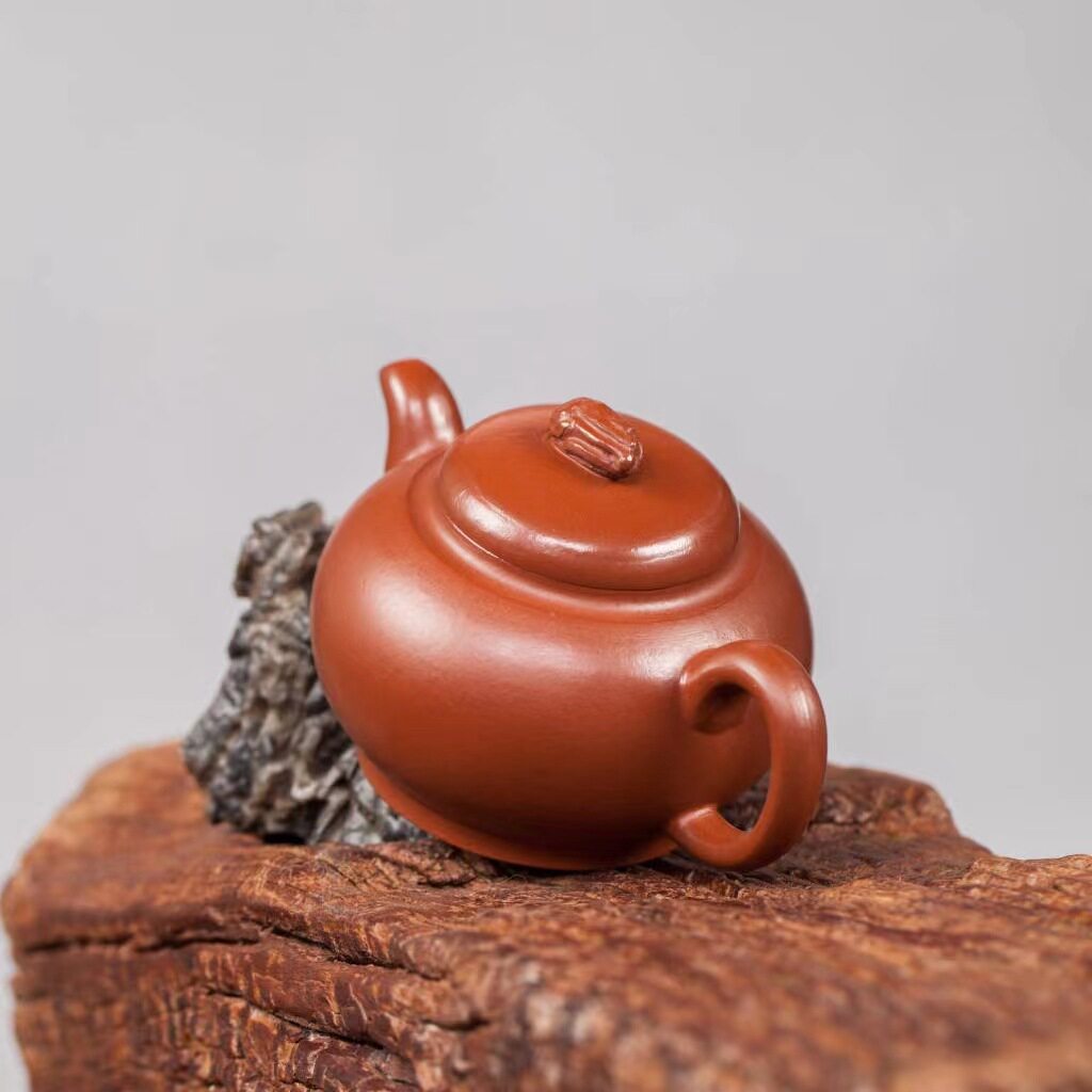 Authentic Yixing purple sand pot original ore stale pear skin red mud innovative bergamot pot household kung fu teapot tea set gift