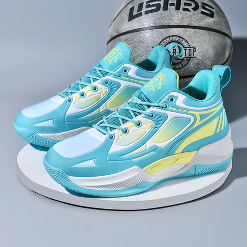 篮球鞋男鞋防滑耐磨减震大童透气女皮面战靴运动鞋女鞋学生实战鞋 - 图1