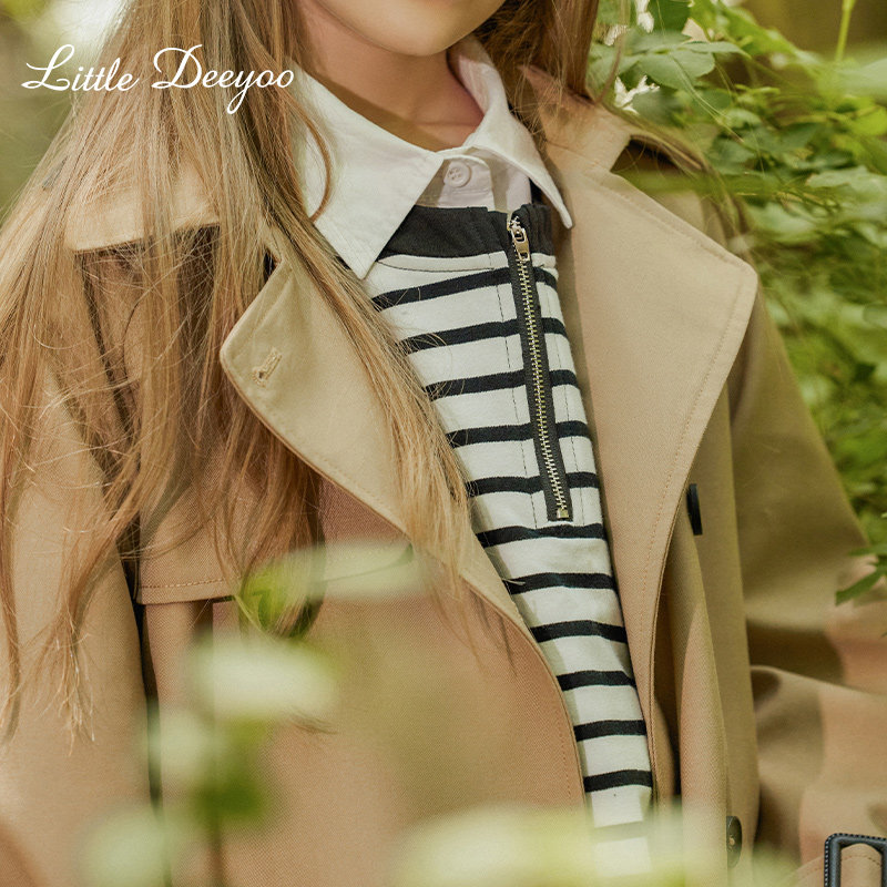 女童风衣中长款2025春秋新款中大童英伦风洋气儿童春装小个子外套,淘宝优惠券,粉丝福利购,淘宝优惠卷