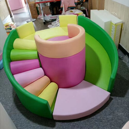 室内大型玩具儿童早教中心幼儿园软包感统器材教玩具软体爬滑组合 - 图1