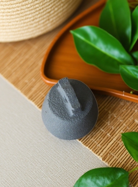 称心如意手工石秤砣中式古典石权石茶宠把件石头秤砣禅意石摆件