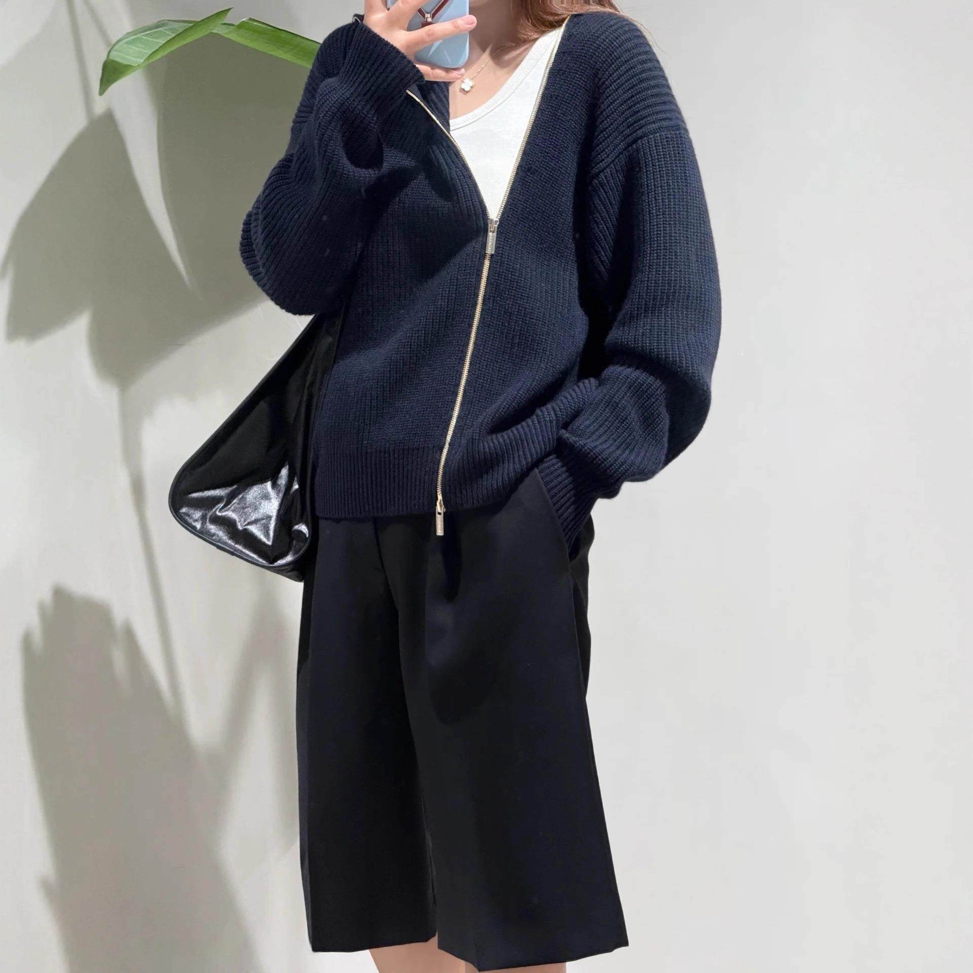 it :orange forest针织拉链开衫女高领拉链宽松加厚针织毛衣外套,淘宝优惠券,粉丝福利购,淘宝优惠卷