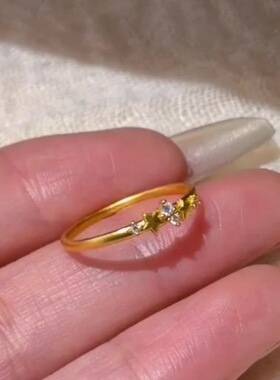 美式mini星星爆闪星河入梦戒开口