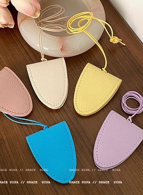 多巴胺磁吸皮革眼镜夹项链女款