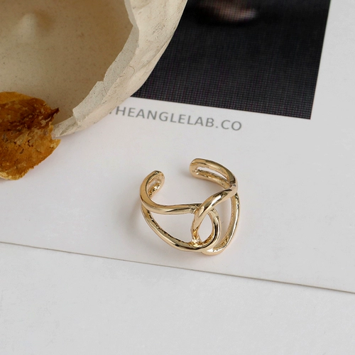 Tide, модное небольшое дизайнерское изысканное кольцо, легкий роскошный стиль, простой и элегантный дизайн, популярно в интернете, на указательный палец