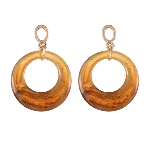 Акриловые ретро серьги, клипсы, без проколов ушей