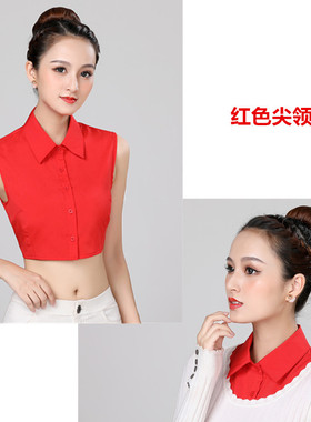 韩版娃娃假领子女百搭衬衫