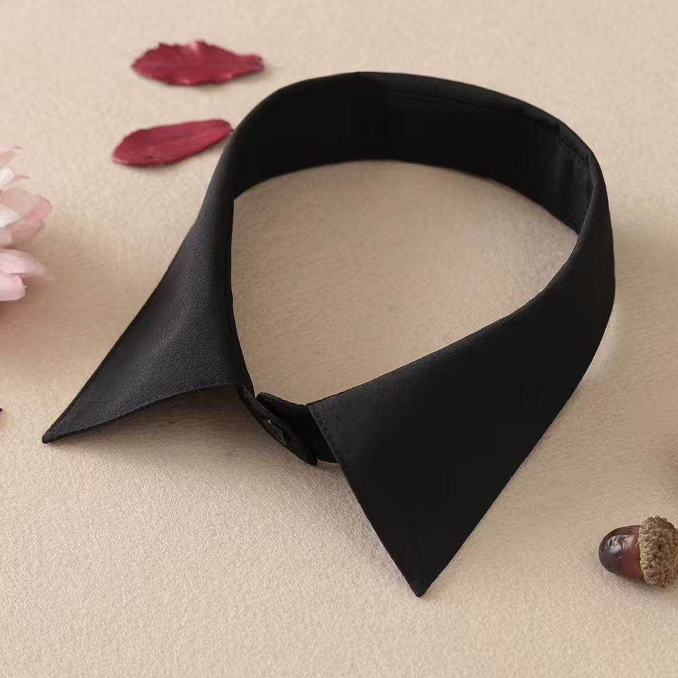 假领子女衬衫衬衣纯色新款打底假领时尚内搭假百搭黑白色毛衣装饰,淘宝优惠券,粉丝福利购,淘宝优惠卷