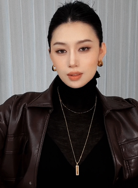 【流光系列】S925纯银虎眼无事牌项链2025新款爆款秋冬长毛衣链女