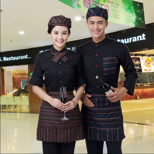 Обслуживание отеля Long -Fasted Fast Food Western Restaurant Hotpot Официант Милоковой чай торт пекарня пекарня ресторан фронта