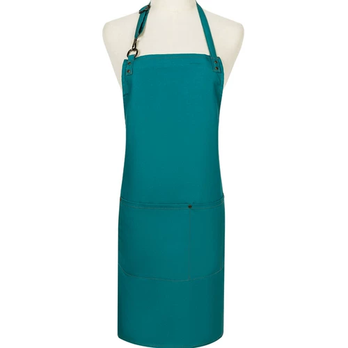 Зеленый кофейный фартук для маникюра, делается под заказ, с печатью вашего логотипа