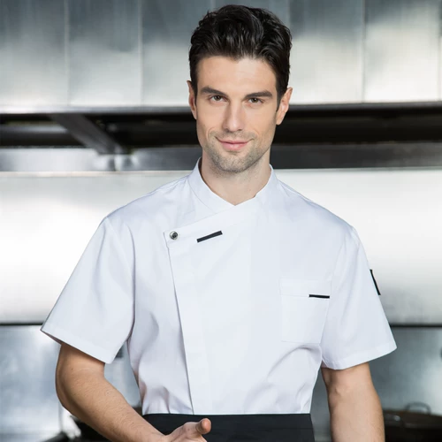Гостиничный шеф-повар Рабочая одежда с длинным коротким рукавом чисто хлопчатобу