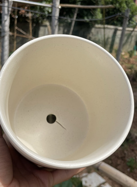 好看蘑菇陶瓷花盆收纳桶底部带孔筷子桶饭汤勺放置筒中罐可爱植物