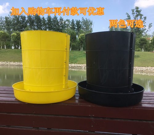 40公斤养鸡用食槽自动饲料桶鸡鸭鹅用大料桶喂食器鸡舍设备养殖场 - 图0