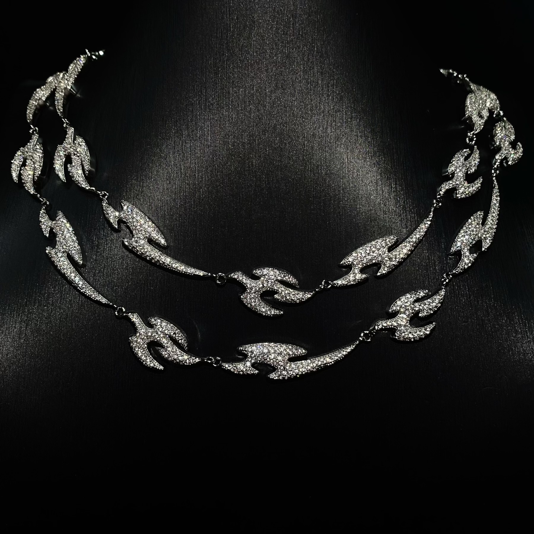 Mr.Blingggggg European and American hip-hop jewelry Ken Carson's same XTERNAL LINK Cuban necklace