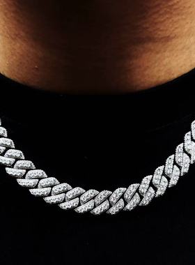 Mr.Bling菱形16mm立体镶嵌古巴链